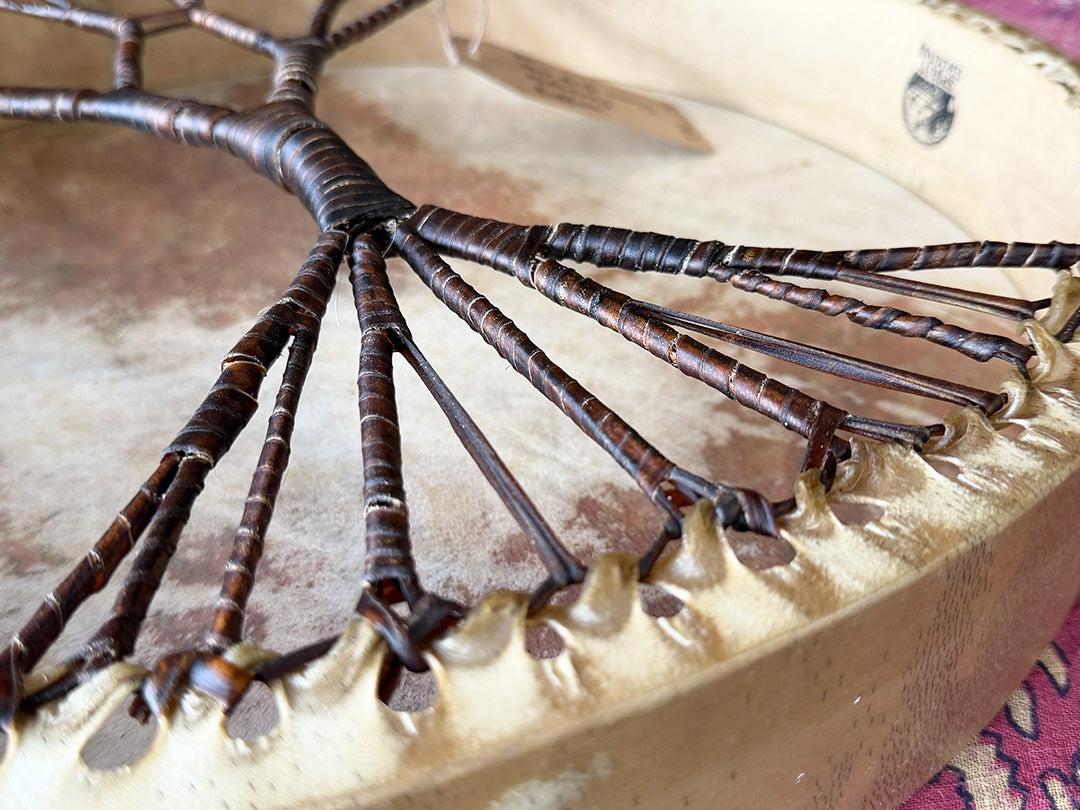20" Buffalo Shamanic Drum Tree Of Life Lace