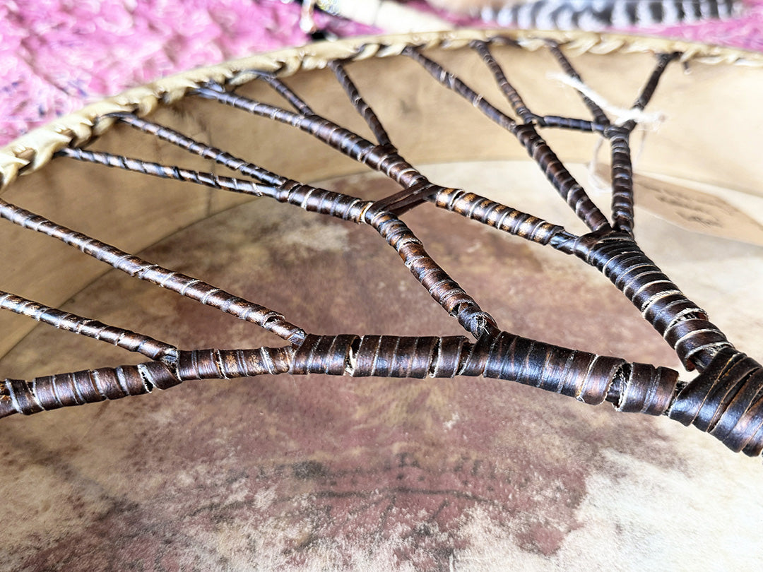 20" Buffalo Shamanic Drum Tree Of Life Lace