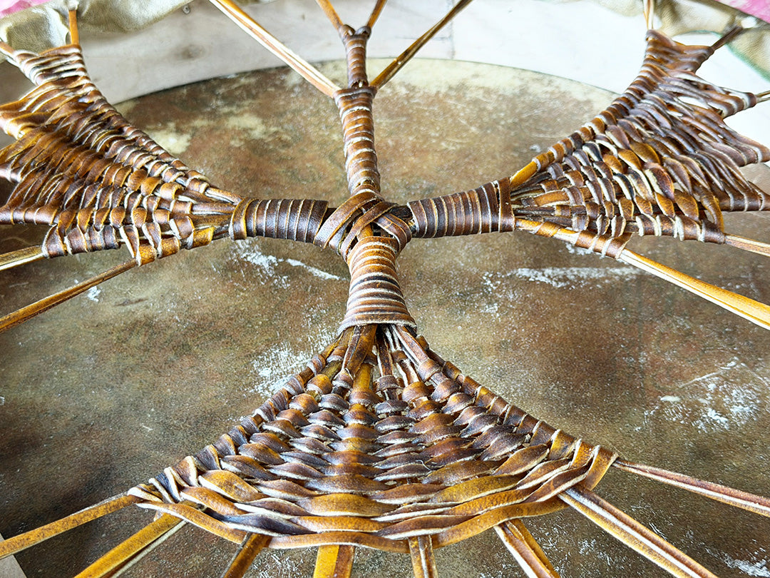 22" Camel Shamanic Drum Falcon Lace