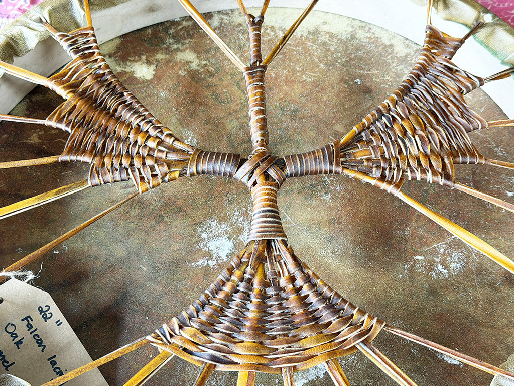 22" Camel Shamanic Drum Falcon Lace