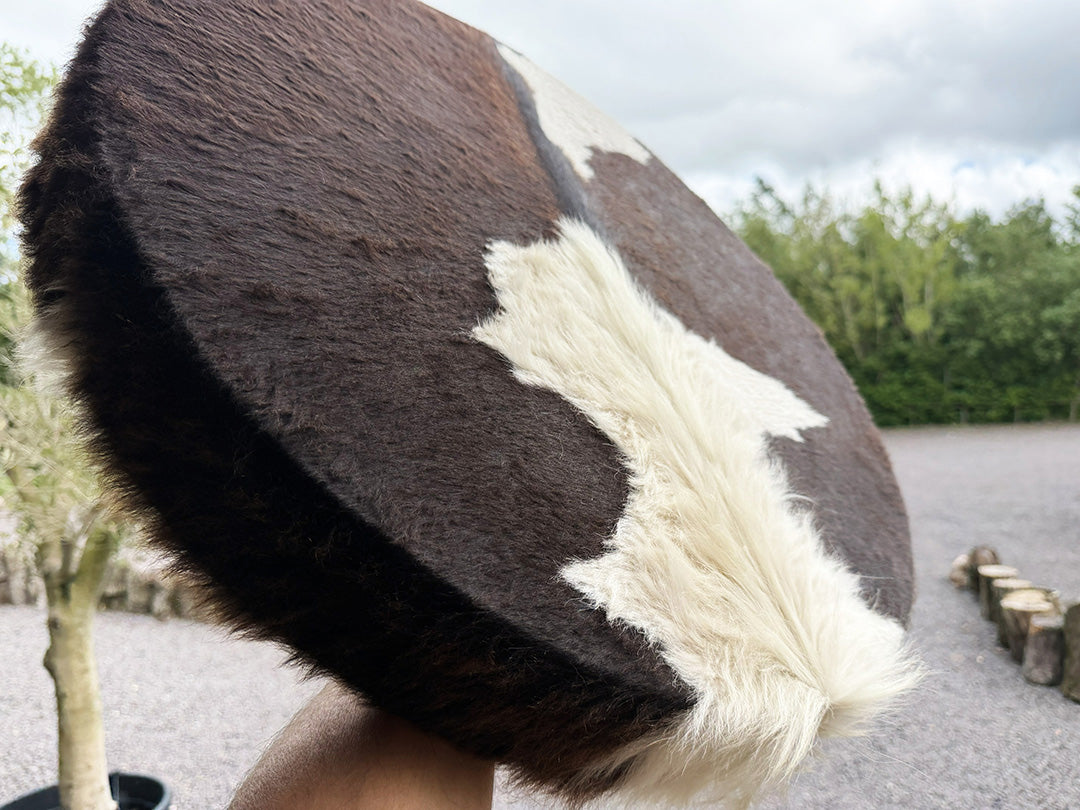 24" Cow Shamanic Drum Two Way Spiral