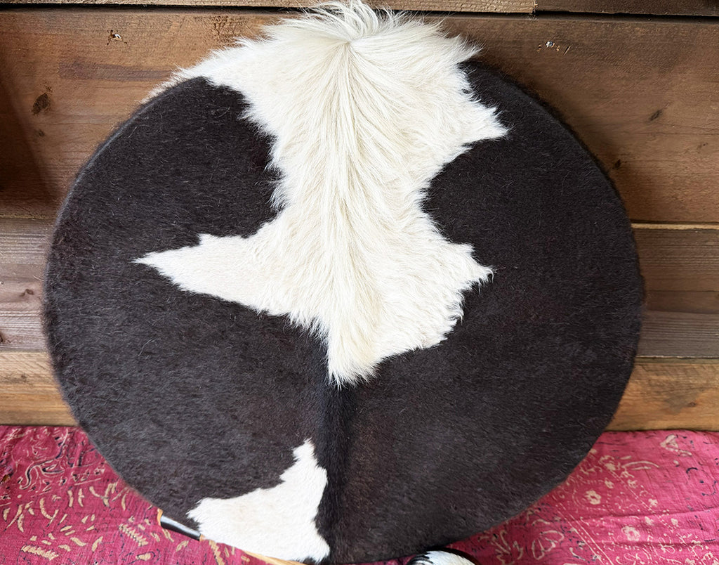 24" Cow Shamanic Drum Two Way Spiral
