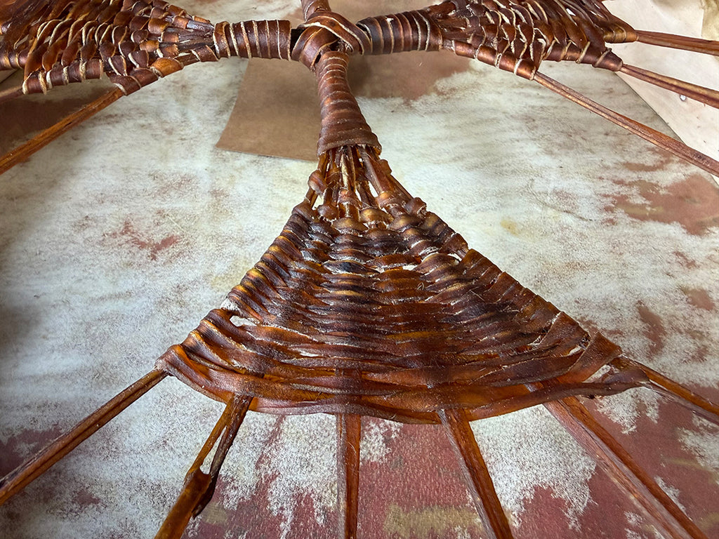 24" Oval Buffalo Shamanic Drum Falcon Lacing
