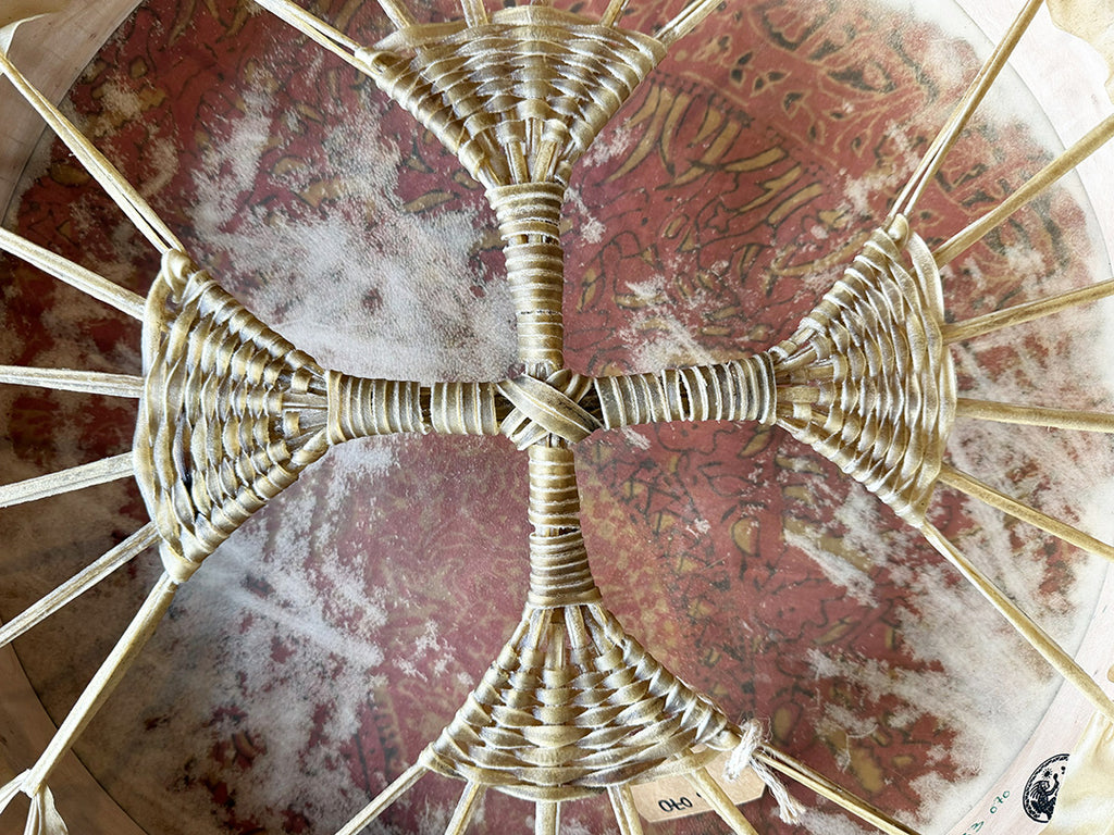 22" Buffalo Shamanic Drum 4 Way Cross