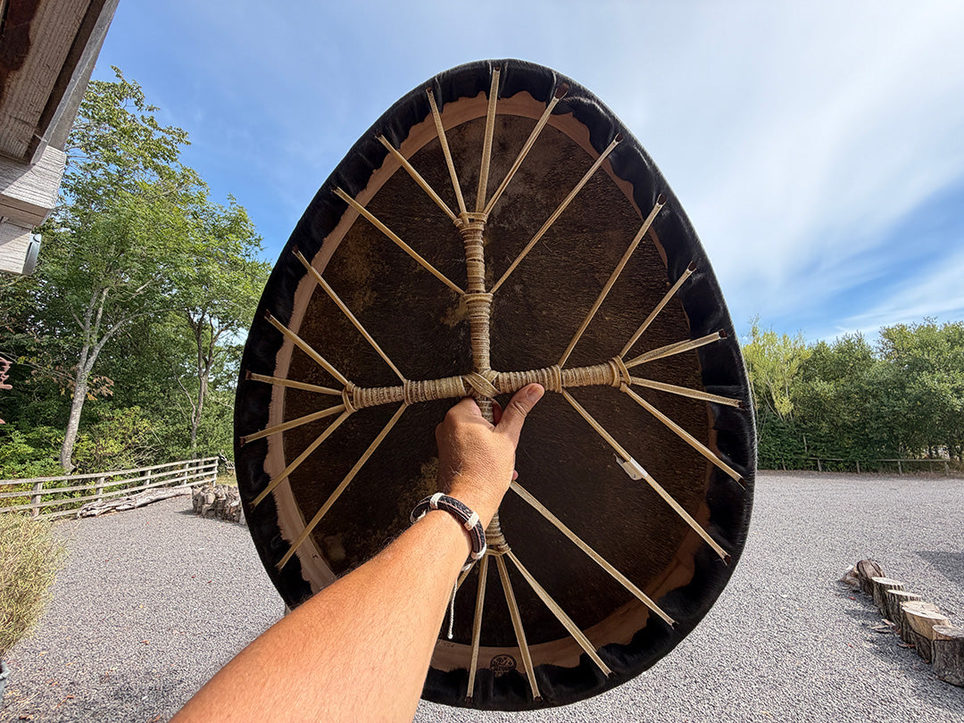 28" Oval 4 Directional Cross Lacing