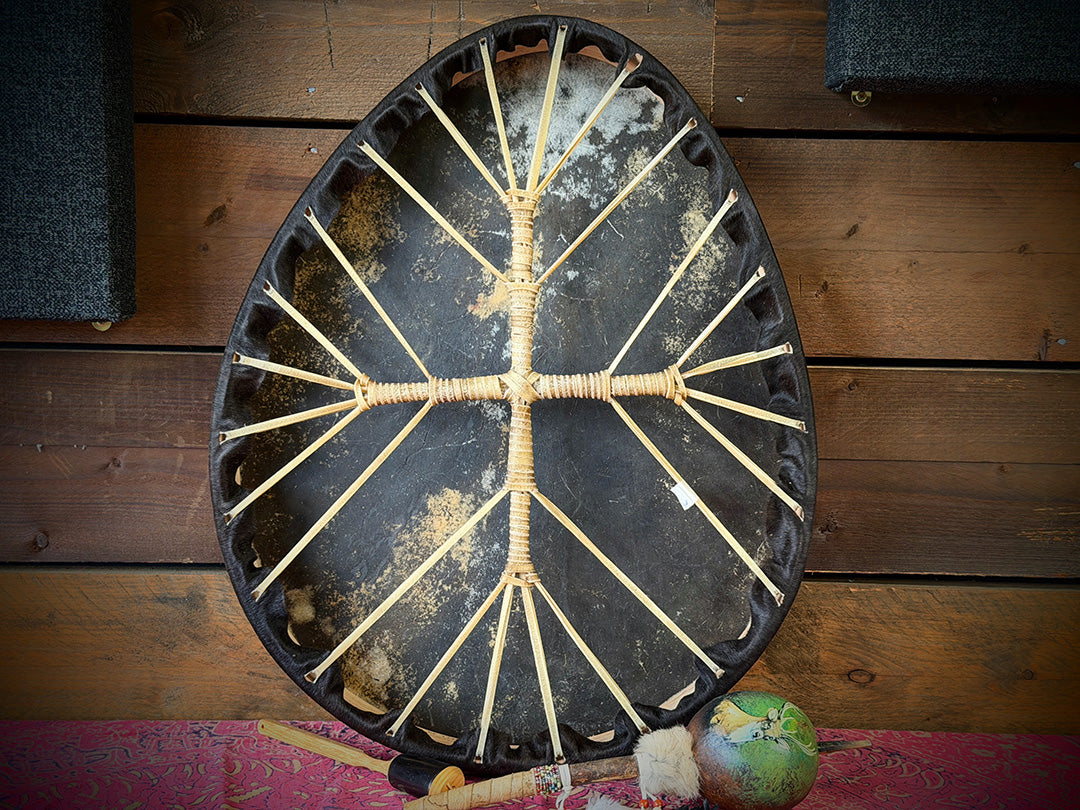 28" Oval 4 Directional Cross Lacing