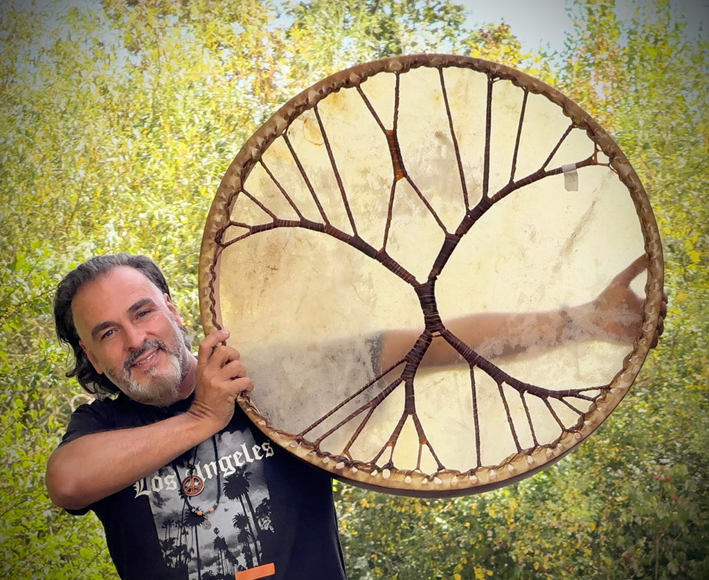 30" Round Tree Of Life - Flagship Ceremonial Drum - includes Tailored Padded / Insulated Carry Case 