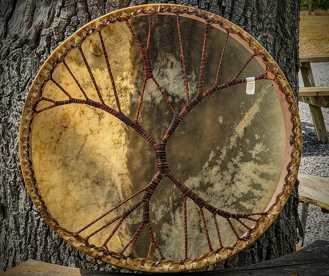 30" Round Tree Of Life - Flagship Ceremonial Drum - includes Tailored Padded / Insulated Carry Case 
