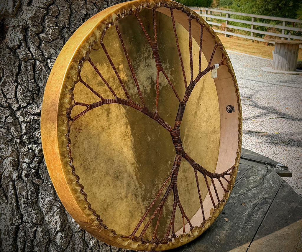 30" Round Tree Of Life - Flagship Ceremonial Drum - includes Tailored Padded / Insulated Carry Case 