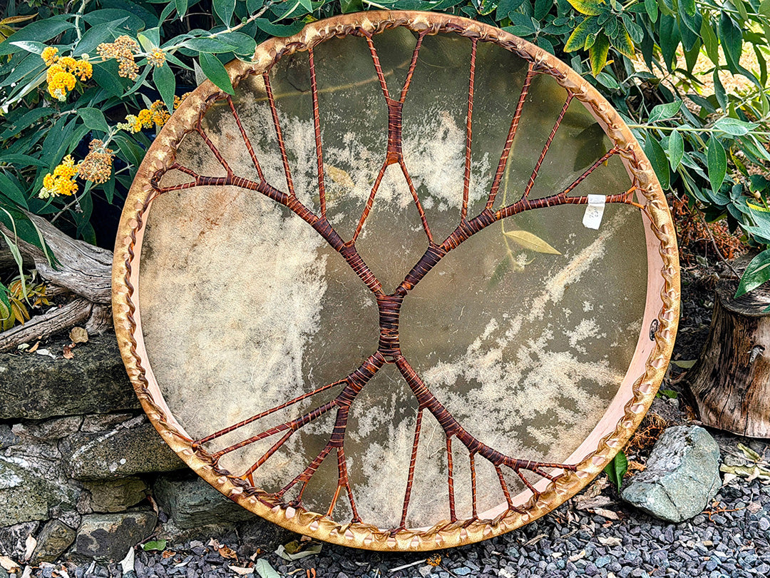 30" Round Tree Of Life - Flagship Ceremonial Drum - includes Tailored Padded / Insulated Carry Case 