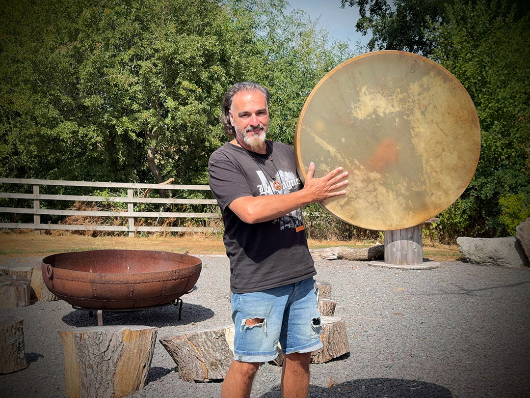 30" Round Tree Of Life - Flagship Ceremonial Drum - includes Tailored Padded / Insulated Carry Case 