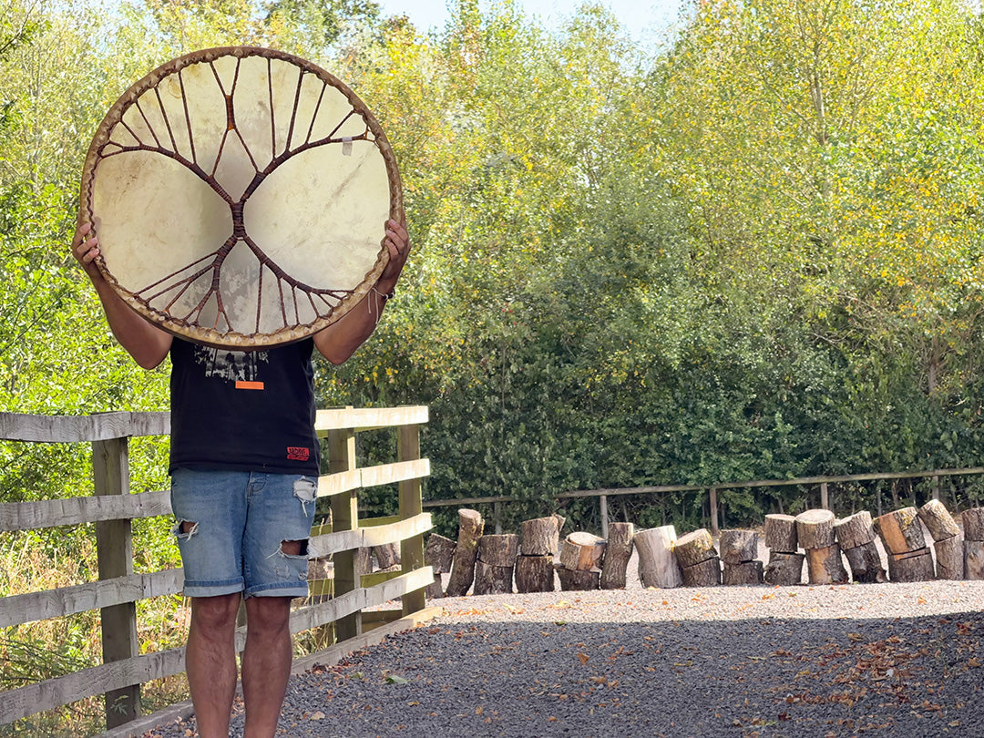 30" Round Tree Of Life - Flagship Ceremonial Drum - includes Tailored Padded / Insulated Carry Case 