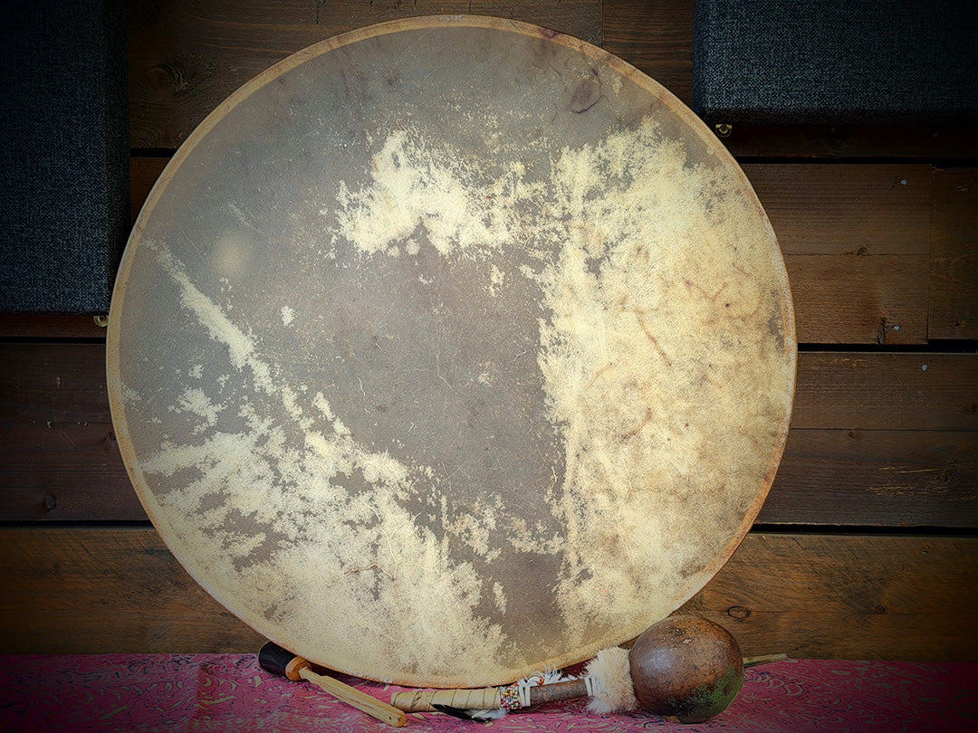 30" Round Tree Of Life - Flagship Ceremonial Drum - includes Tailored Padded / Insulated Carry Case 