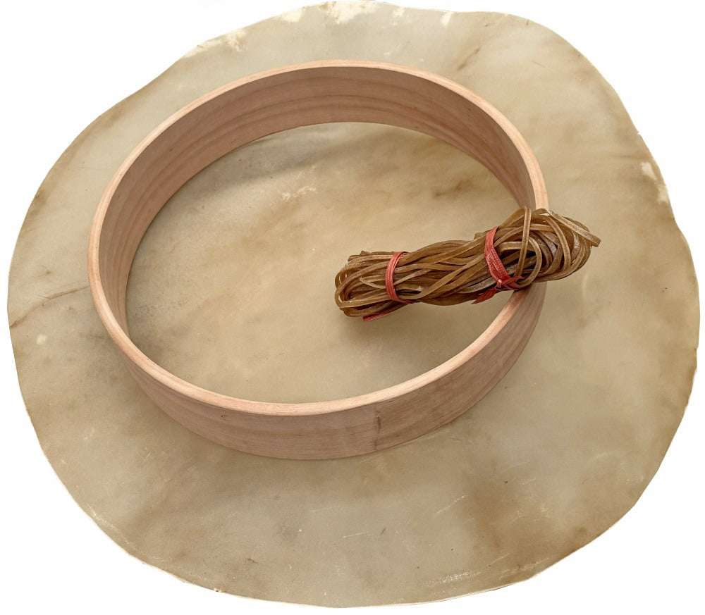 Buffalo Rawhide Drum Making Kit 16" Willow Frame