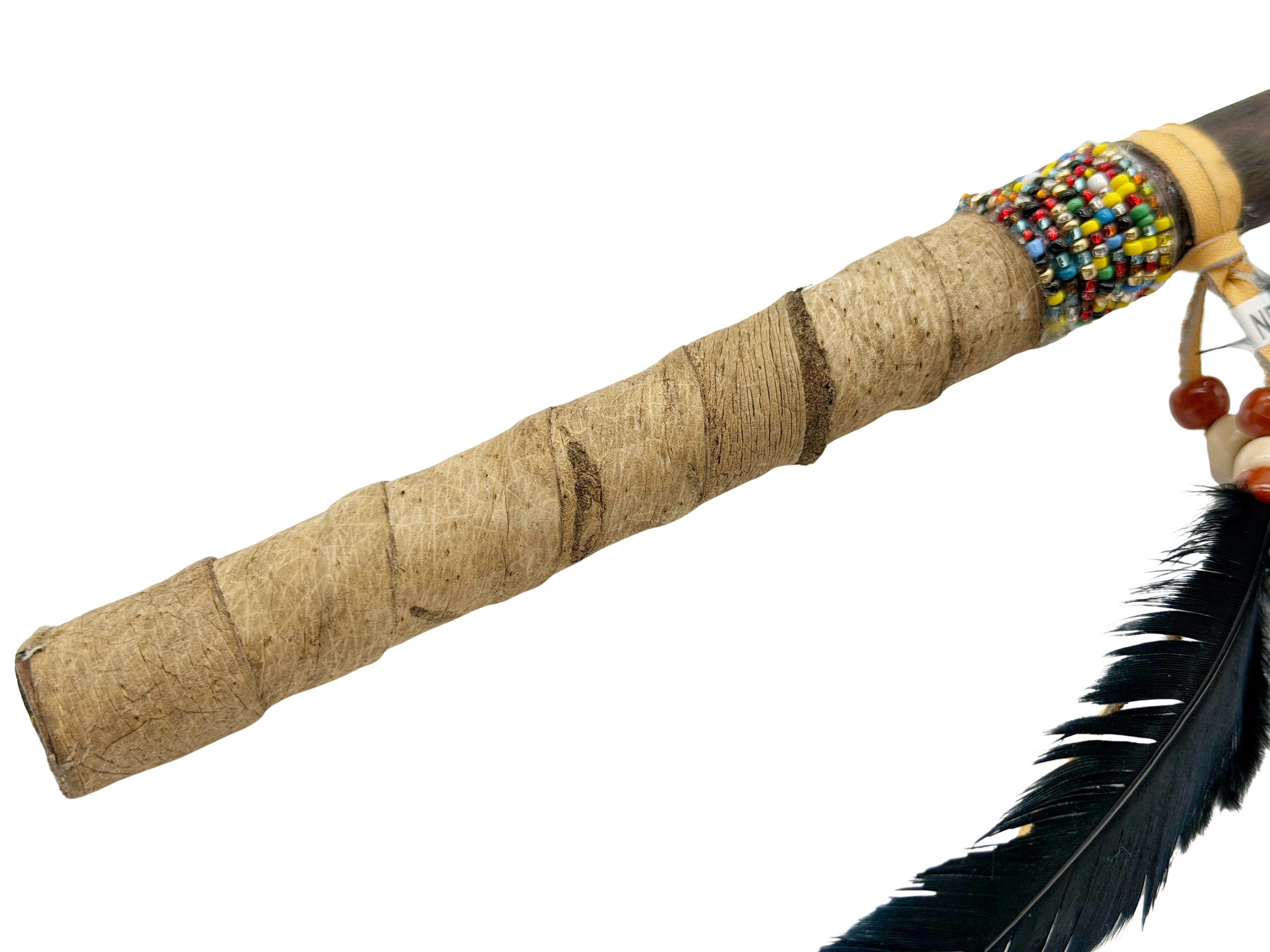 Mexican Hand Painted HORSE Shamanic Gourde Rattle