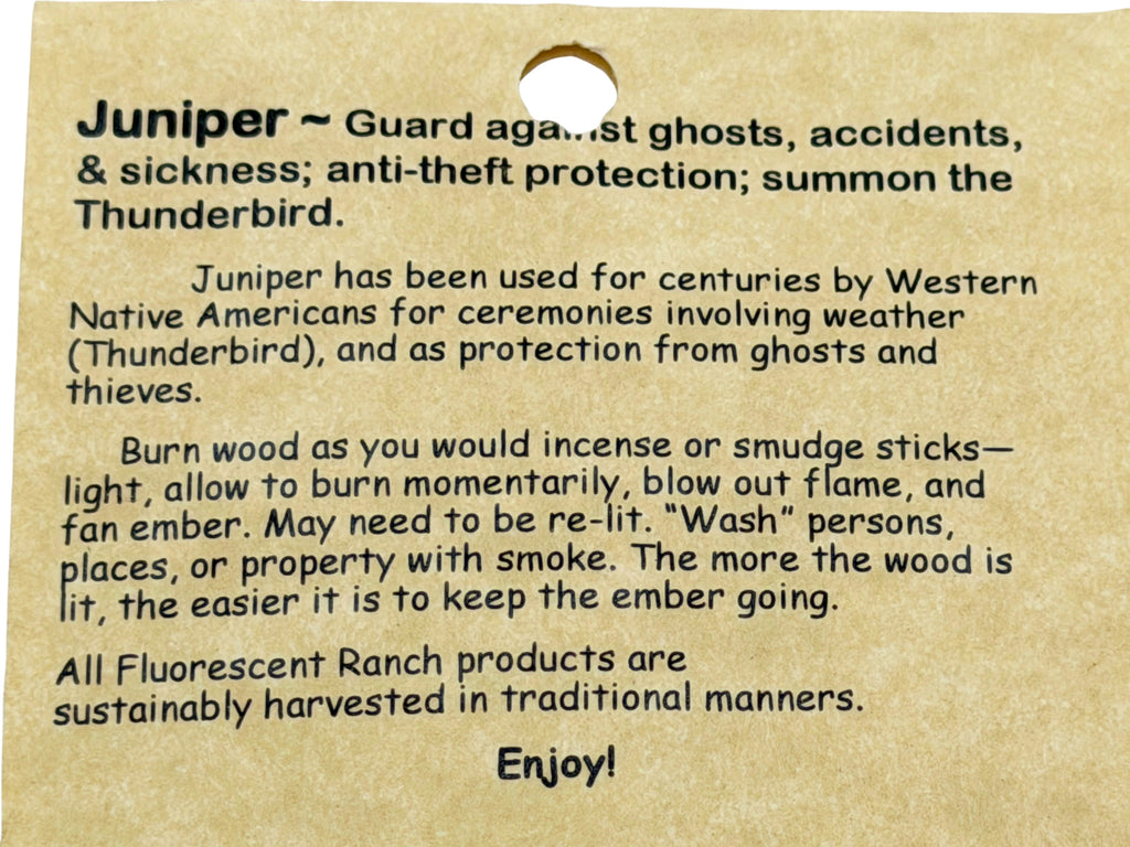 Juniper Wood Smudge Sticks