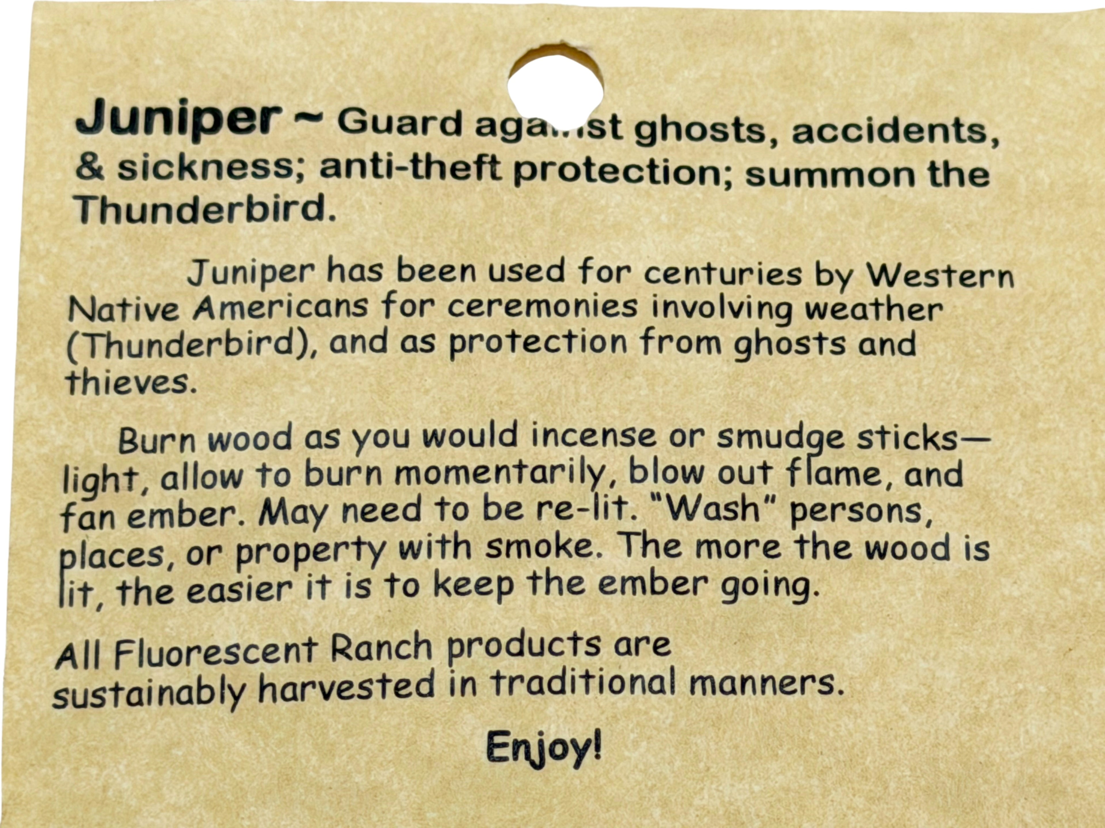 Juniper Wood Smudge Sticks