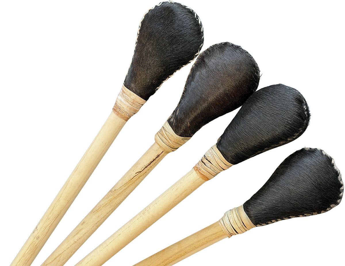 Black Hair Cow / Bull Skin – Value Range Shamanic Rattles