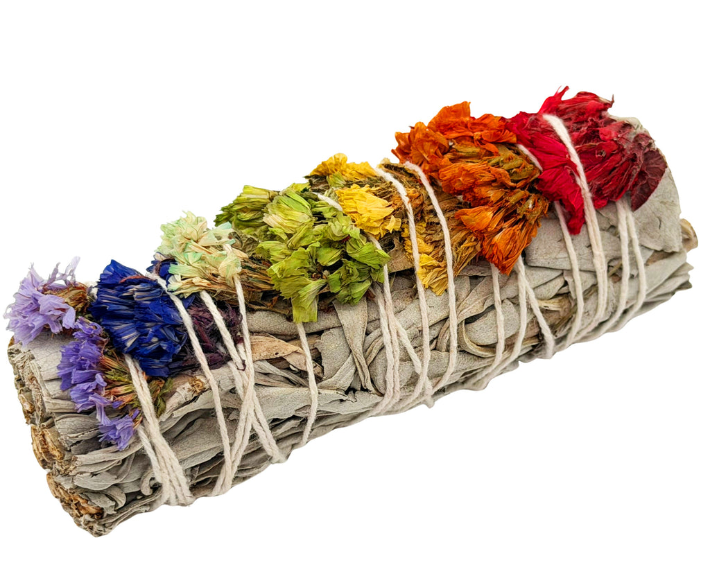 7 Chakra Sage Smudge (Flowers)