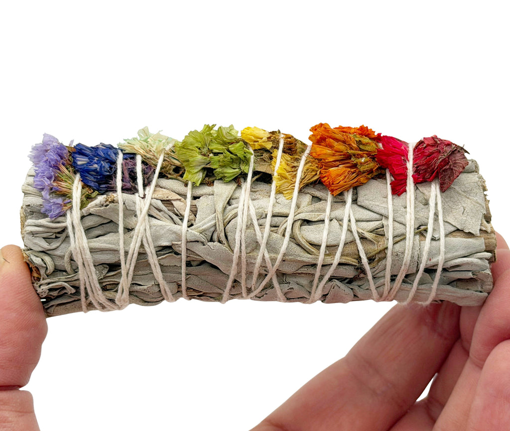 7 Chakra Sage Smudge (Flowers)