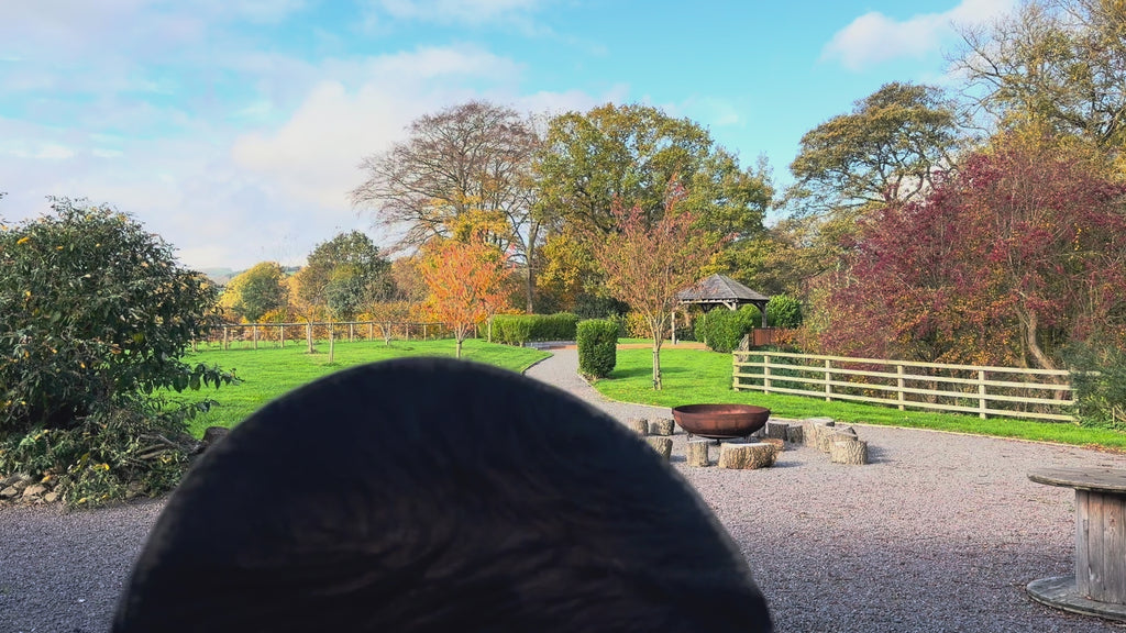 14" Buffalo Shamanic Drum Ankh Lace
