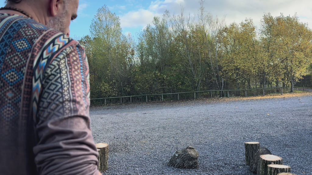 24" Buffalo Shamanic Drum Two Way Spiral