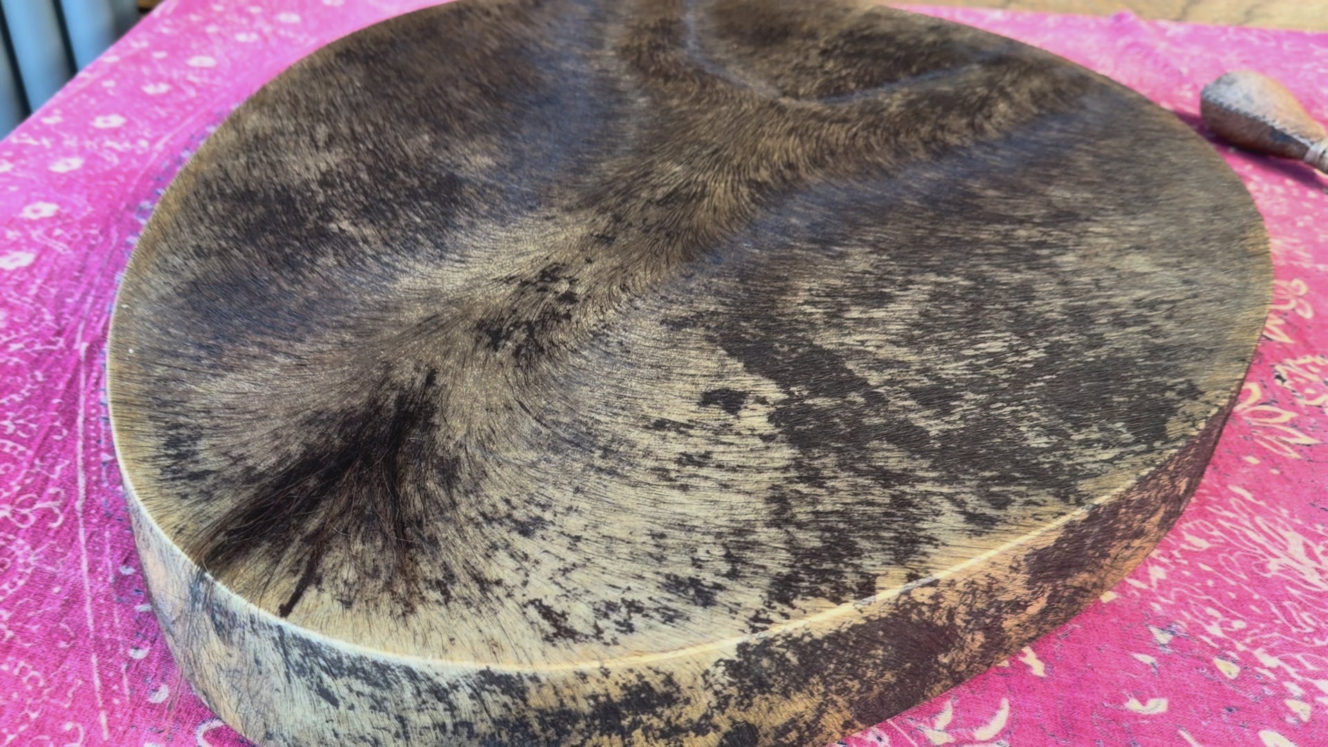 28" Oval Buffalo Shamanic Drum Dancing Lady